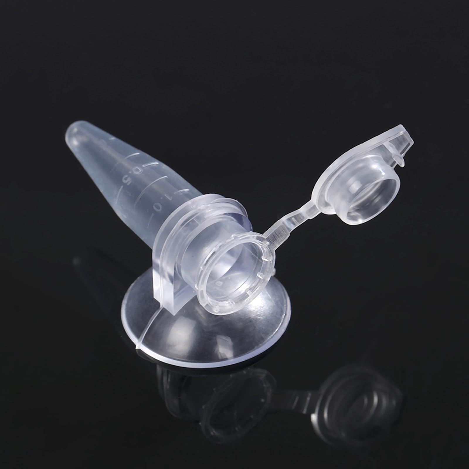 Mangiatoia Per Acquario Per Gamberetti E Pesci Piccoli - Tubo Alimentatore Con Ventose - Acrilico E Vetro - Foto 5