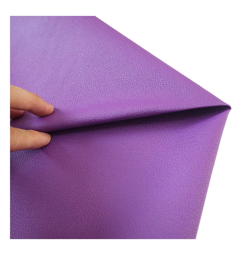 Tissu simili cuir stretch violet pour rénover vos chaises de salon