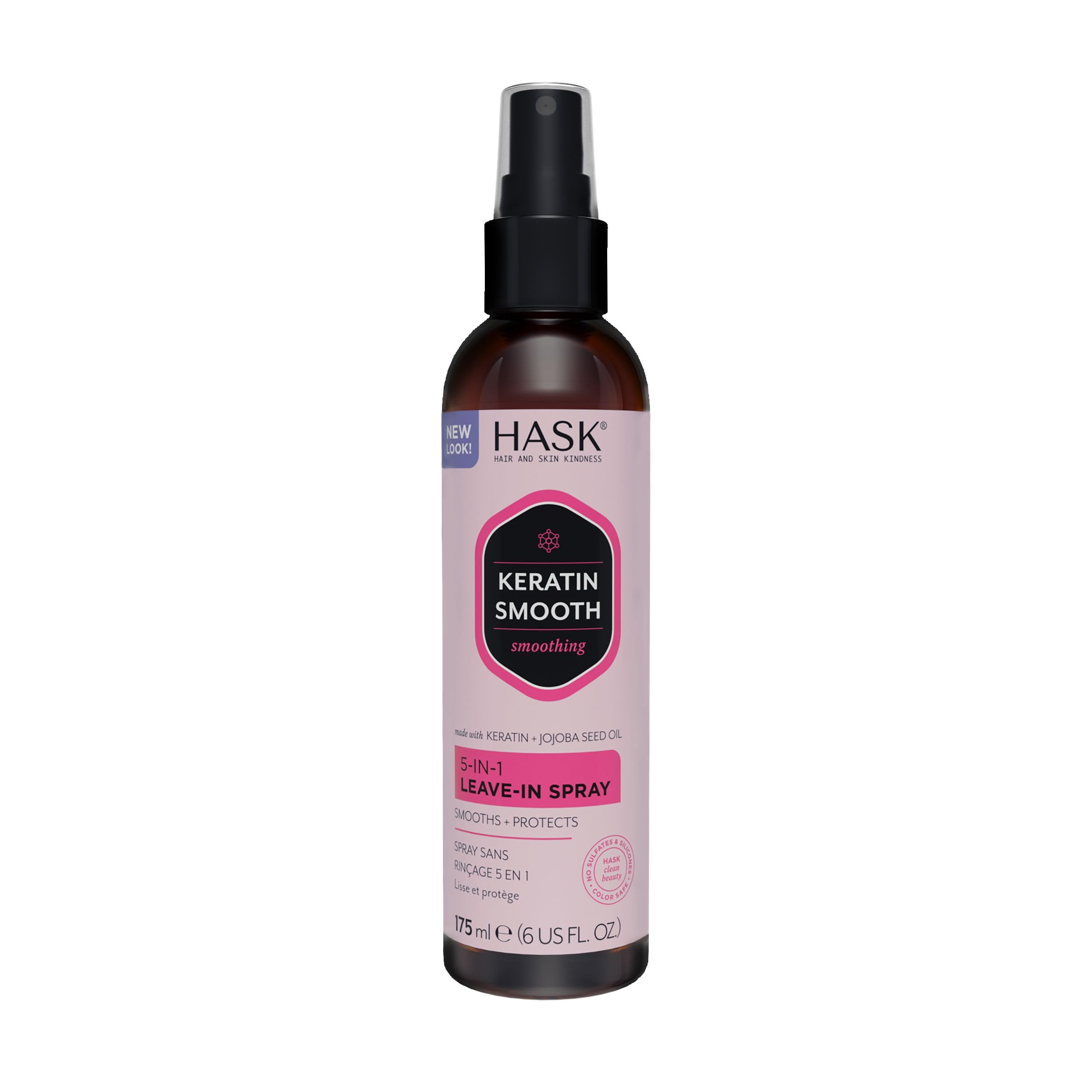 Keratin Protein 5-In-1 Smoothing Leave In Conditioner Spray For All Hair Types, Color Safe, And Cruelty-Free - 1 175ml Bottle