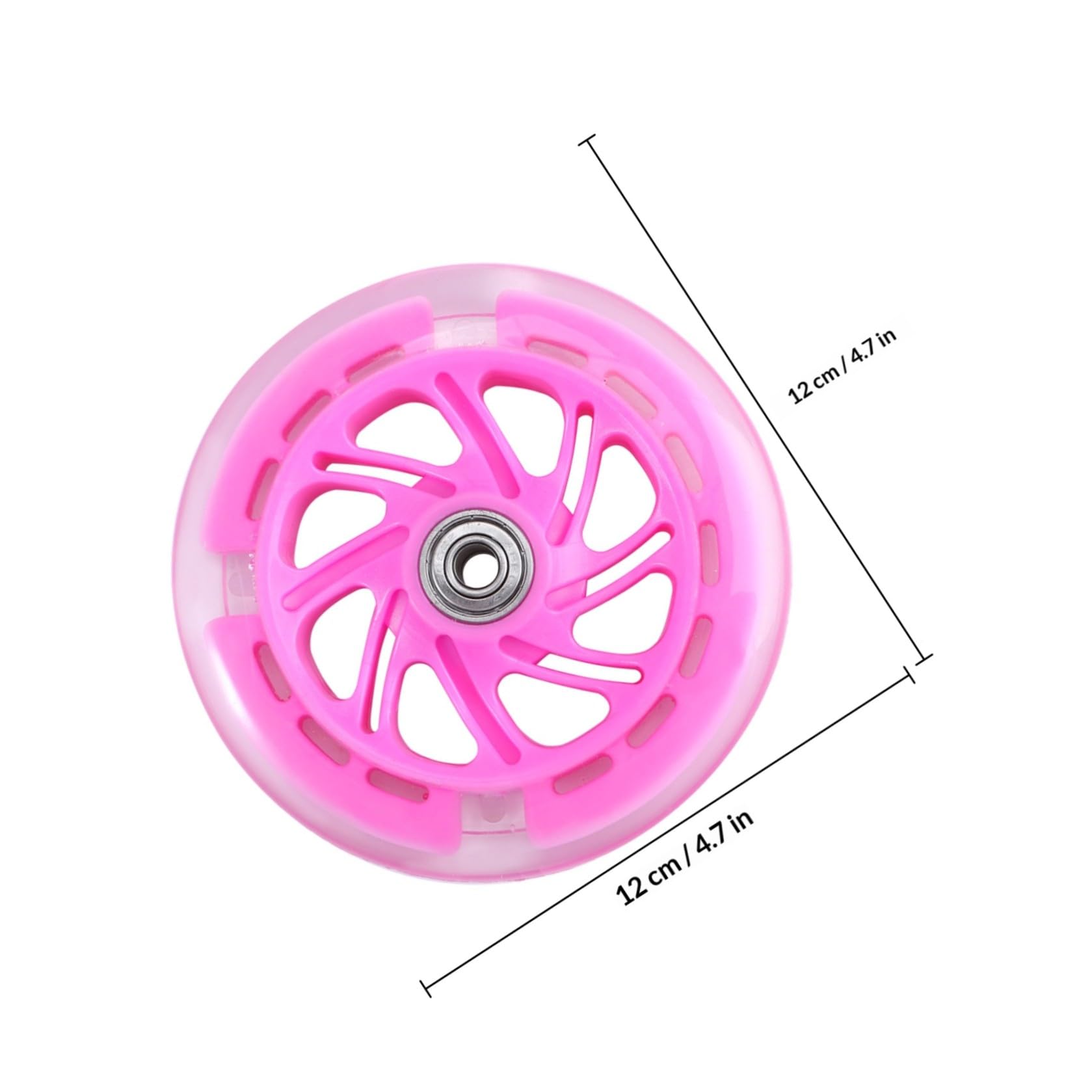 GLEAVI Ruedas para Patinete Eléctrico 120X24 MM 2 Piezas Ruedas de Repuesto de PU Resistente al Desgaste Alta Elasticidad para Calles y Pavimentos de Hormigón