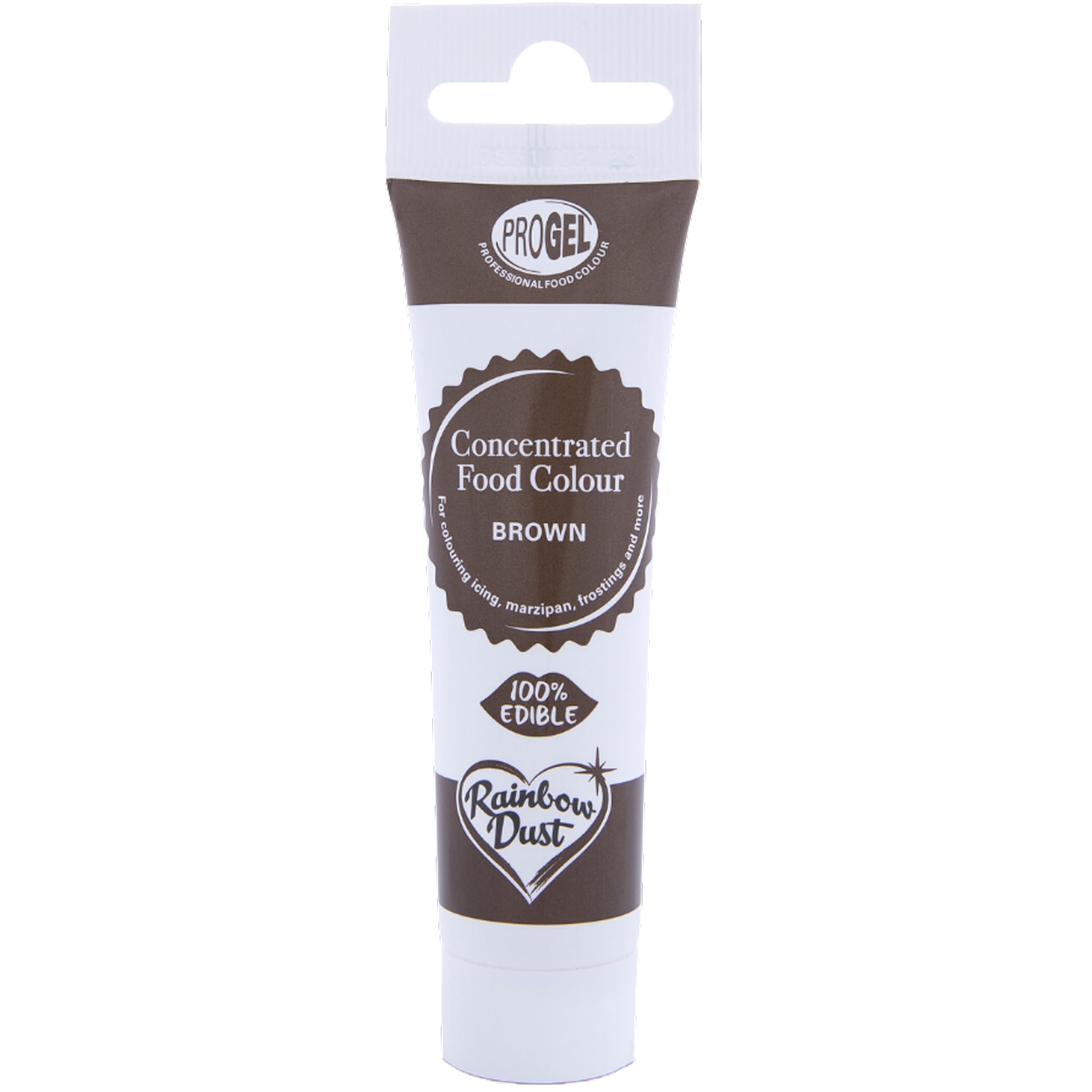 Rainbow Dust ProGel Professional Food Colouring, Brown 25g