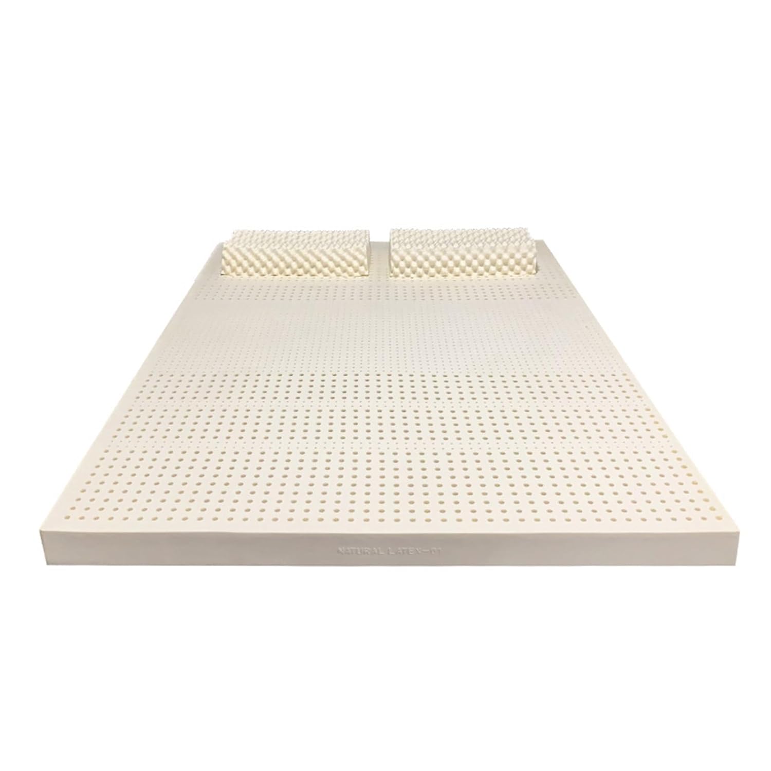 BIRJXVTO 100 Natural Latex Topper Firm -Firm - 2 3 4 Inch - Durable and Not Easy to