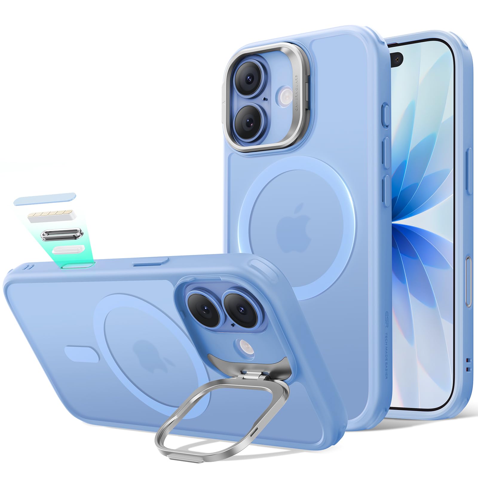 極美品】iPhone 17 Pro 256GB ディープブルー ESRケース付 iPhone 17