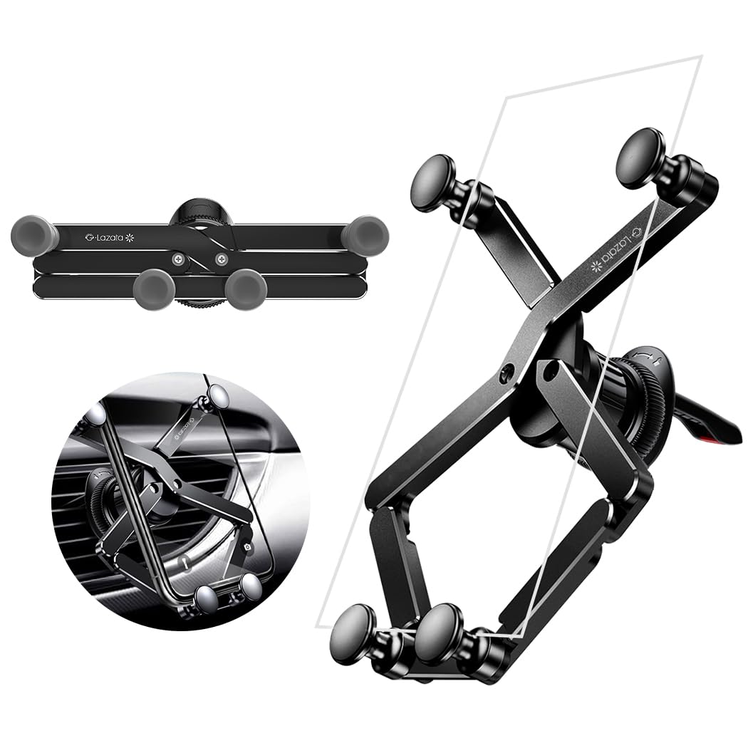 Amazon.co.jp: Laza-Vally 重力式車載ホルダー アルミ製スマートフォン