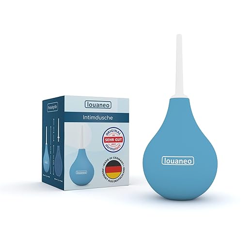 louaneo® DoucheOriginal 247ml Bidet, Laxative, Irrigator zur Reinigung. Klysma, Einlauf, Klistier, Intimdusche aus 100% Sarolit. Hergestellt in Deutschland