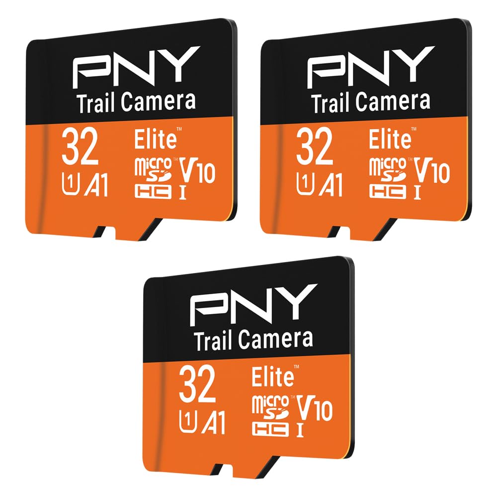 PNY 32GB Elite Class 10 U1 V10 A1 microSDHC Trail Camera Flash Memory Card – Read Up to 100MB/s, UHS-I, HD Photo & Video, Outdoor Camera, Tactile Use, Wildlife Enthusiasts, 3-Pack-image-16