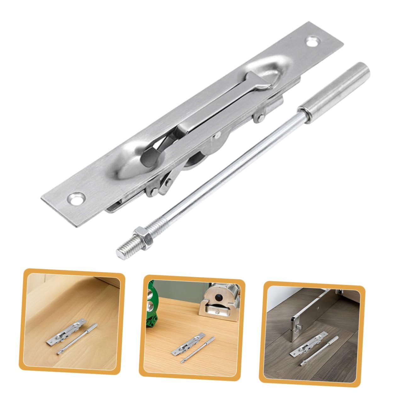 Uonlytech Bulloni Serratura Porta in Acciaio Inossidabile 2 Set per Porte Doppie in Legno Composito Sicurezza e Precisione per Case e Negozi