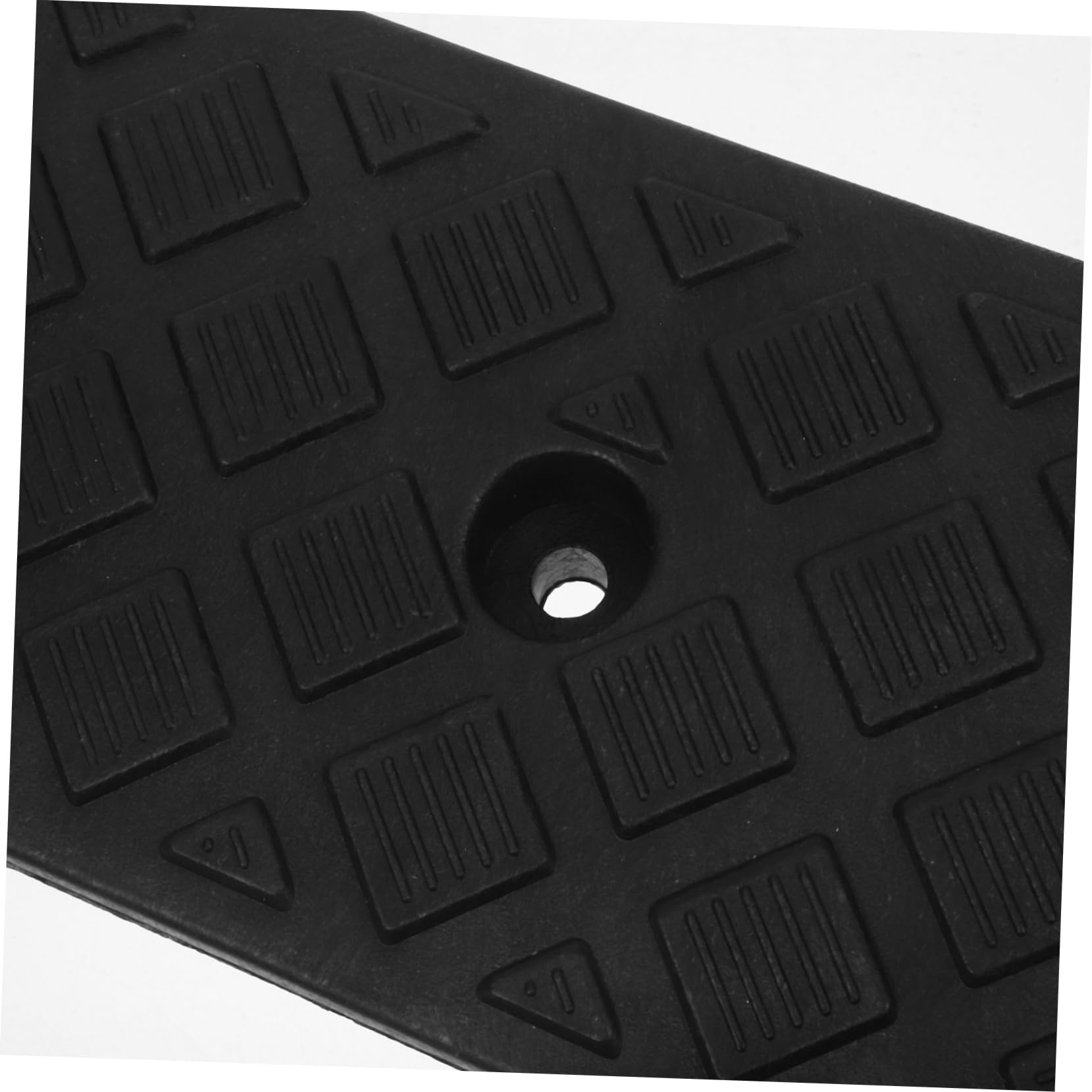 Rampa de Umbral de Goma Negra 2 Piezas para Entrada de Vehículos | Diseño Ligero Textura, Formato Triangular, Salva Bordillos y Acceso Doméstico
