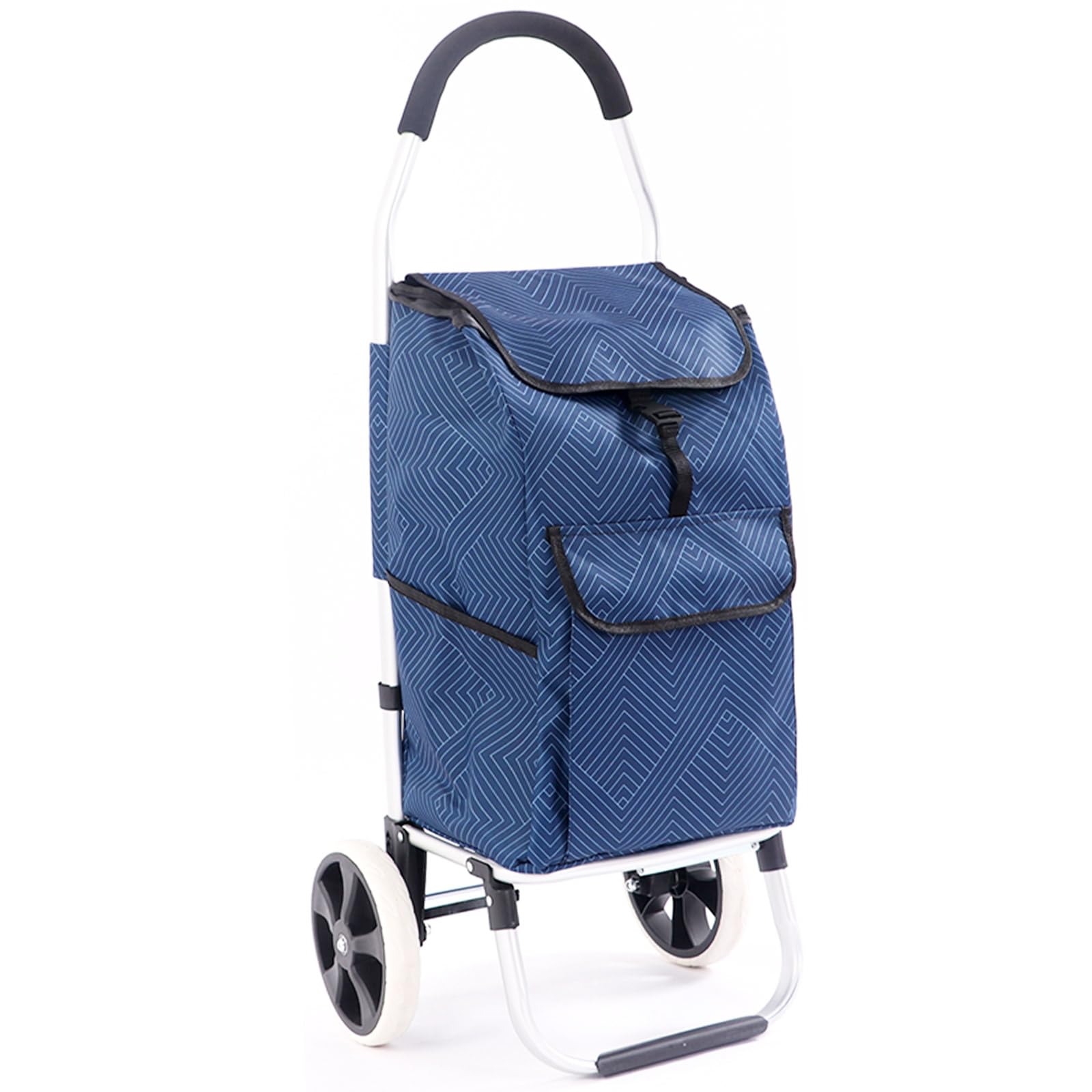 Borsa di Ricambio per Carrello della Spesa in Tessuto Oxford 1 Pezzo Blu | Misura 55 x 31 x 23 cm, Sostituisce Borse Usurate, Articoli Raccolti, per Supermercato Mercato Uscite