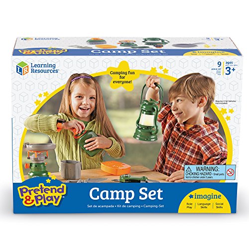 Learning Resources Play Camping Set - Imaginative Play, Outdoor CampfireToys, Gifts for Kids, 9 Piece, Ages 3+ by Learning Resources - Image 5
