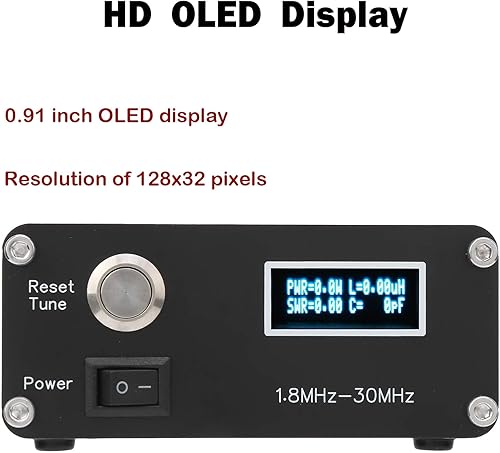 Miniatura 4 de GOOZEEZOO ATU-100 EXT - Sintonizador de antena automático actualizado de 1.8-50 MHz por N7DDC 7 x 7,100 W de código abierto para antena de onda corta