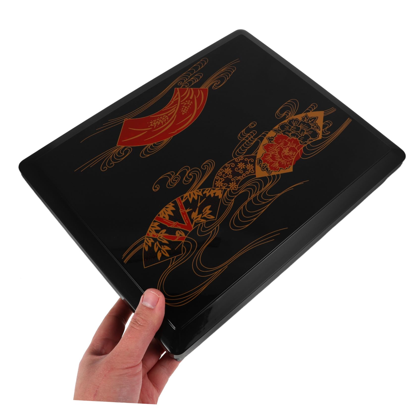 Hohopeti Boîte à Bento pour Adultes Japonaise à Six Compartiments Noire