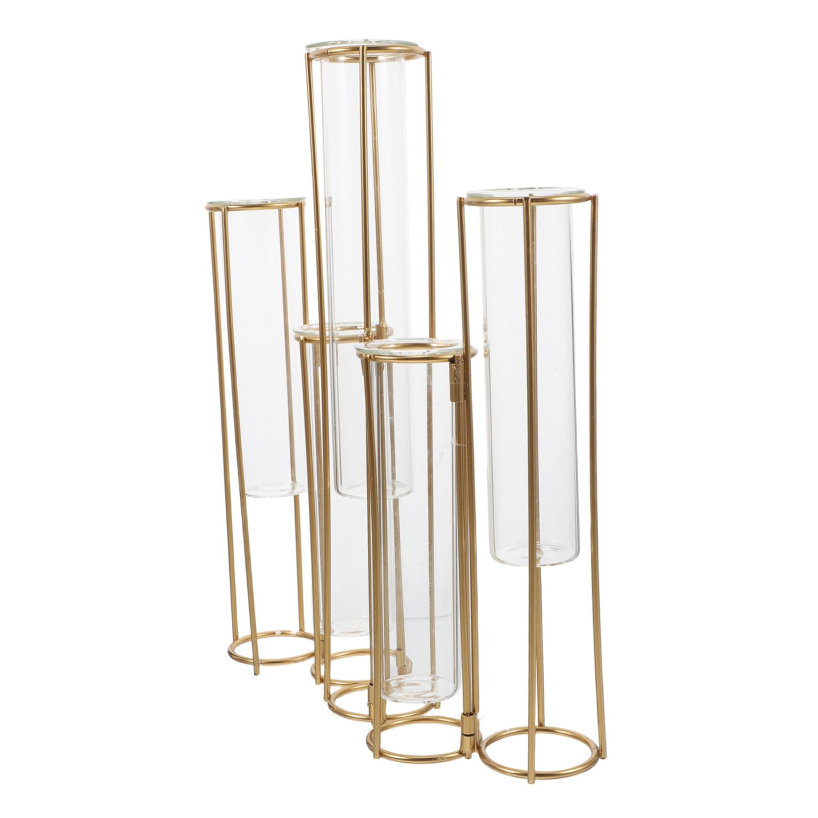 Vases Hydroponiques Verre Tubes à Essai pour Fleurs Jardinière Transparente Support De Plantes pour Décoration De Bureau Salon Et Mariage