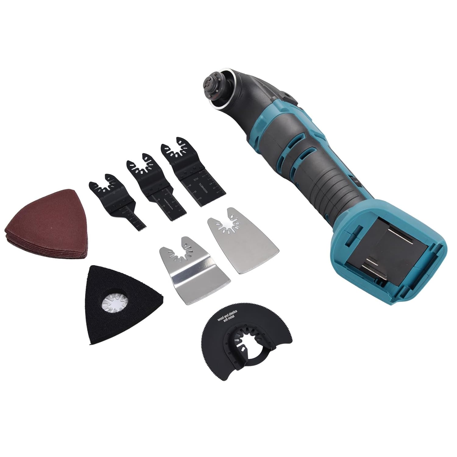 21V Lithium Battery Oscillating, Adjustable Oscillating Tool Multifunctional Oscillating Kit Tool 6 Levels Adjustable Multifunctional Power Trimmer Kit