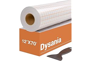 Transfer Tape for Vinyl - 12" x 70 Ft w/Orange Alignment Grid