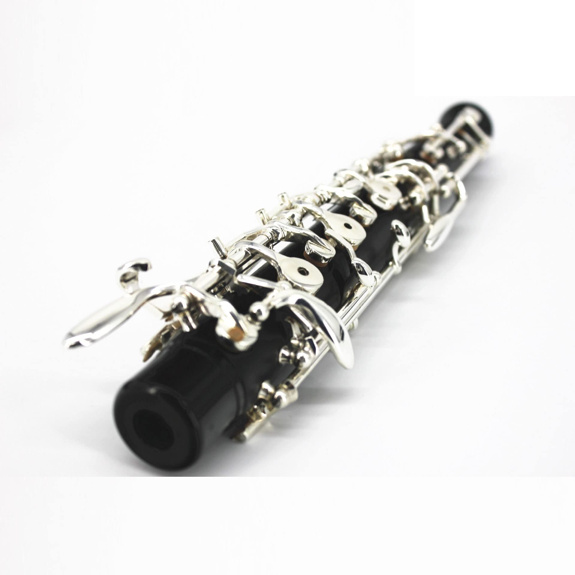 Hautbois Hautbois C Tune Semi-Automatique Bouton Plaqué Argent Hautbois Type Instrument À Vent Débutant