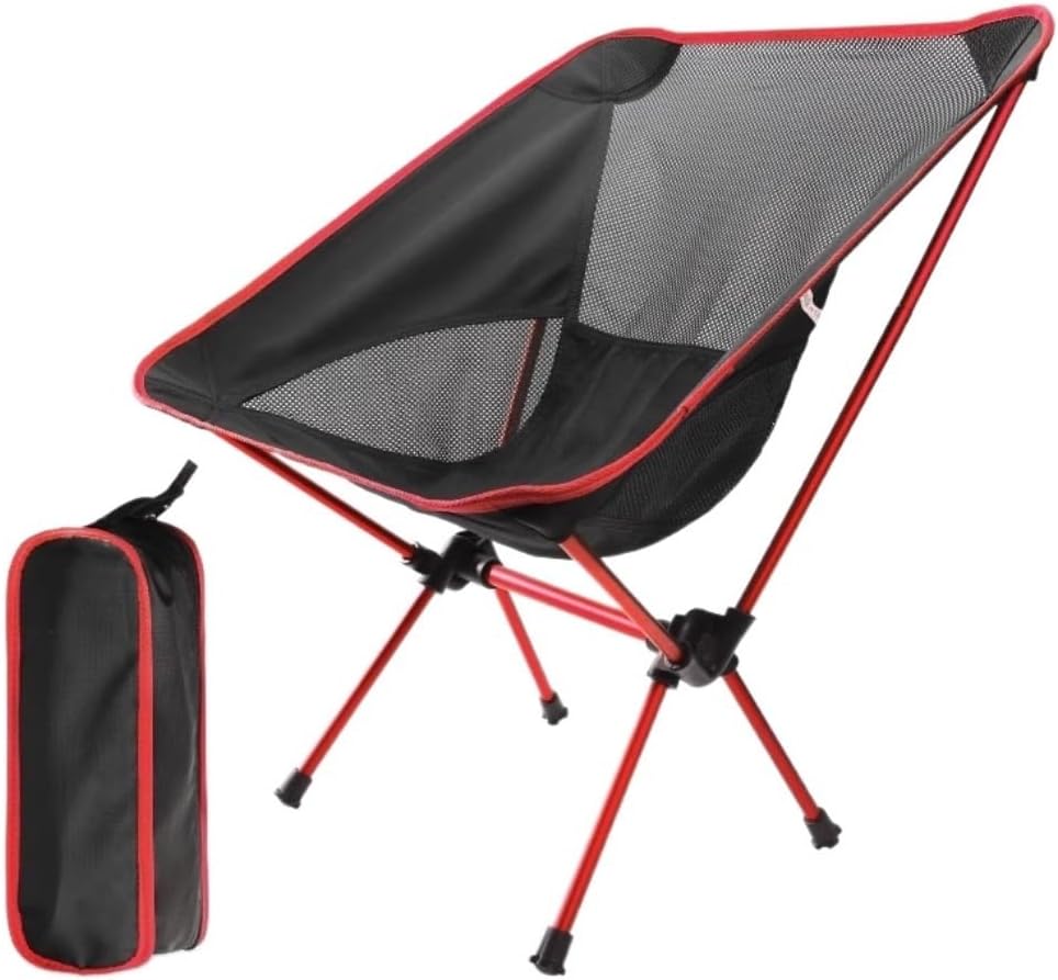 Portable Folding Chair Folding Chair Outdoor Camping Chair Removable Washable Fishing Picnic BBQ Chair Adjustable Folding Chair(B)