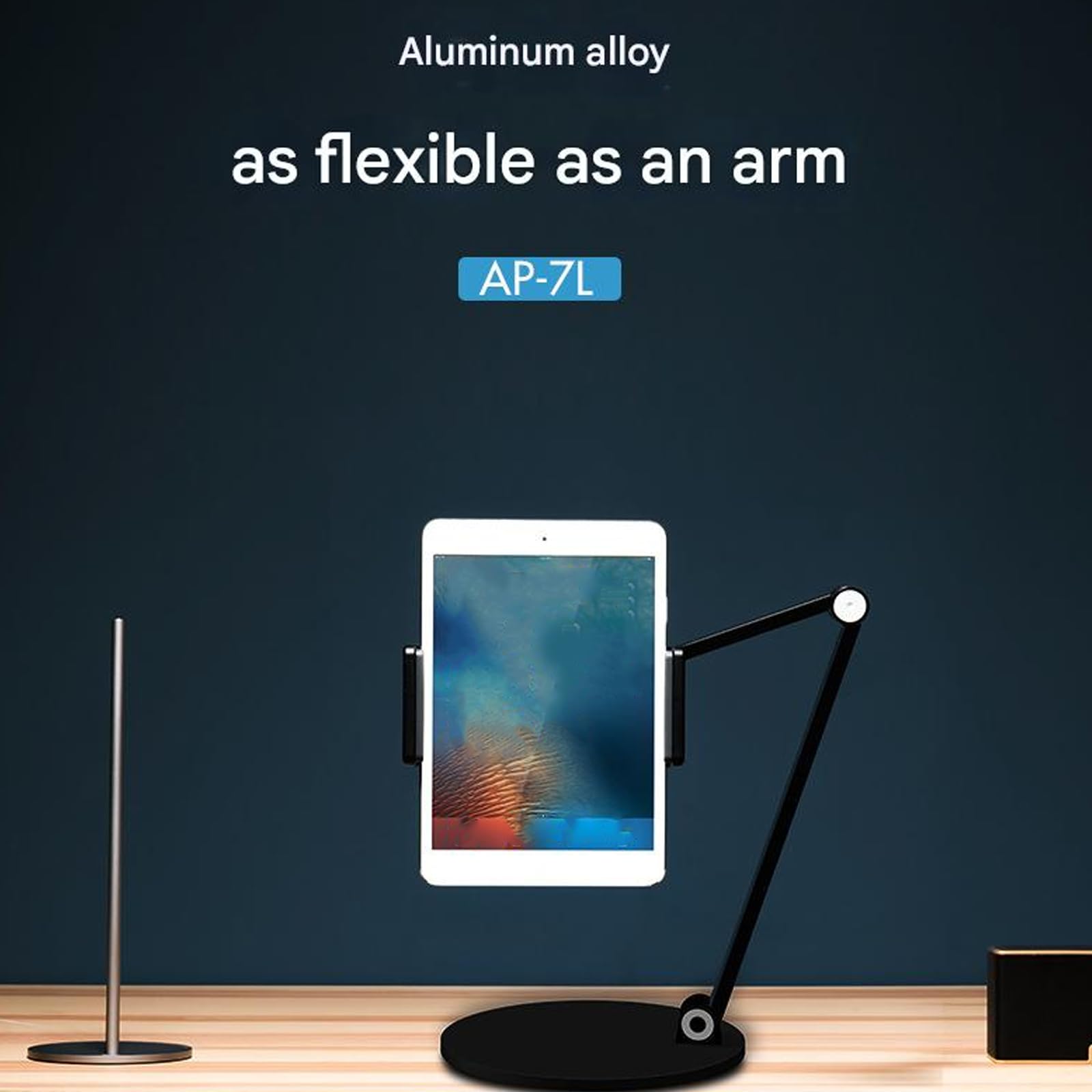 Aluminium-Tablet-Ständer mit 360-Grad-Rotation, rutschfeste Basis für 11,9–32,9 cm (4,7–12,9 Zoll) Geräte, Aluminium-Tablet-Halterung