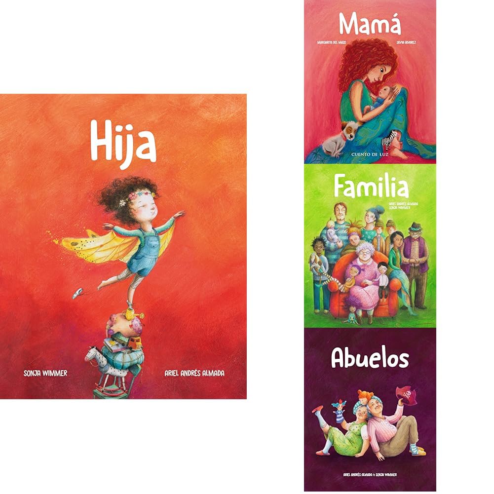 Cuento de Luz | Pack: Amor de Familia | Hija + Mamá + Familia + Abuelos | Libros Ilustrados Infantiles | Cuentos para Niños Emocionantes