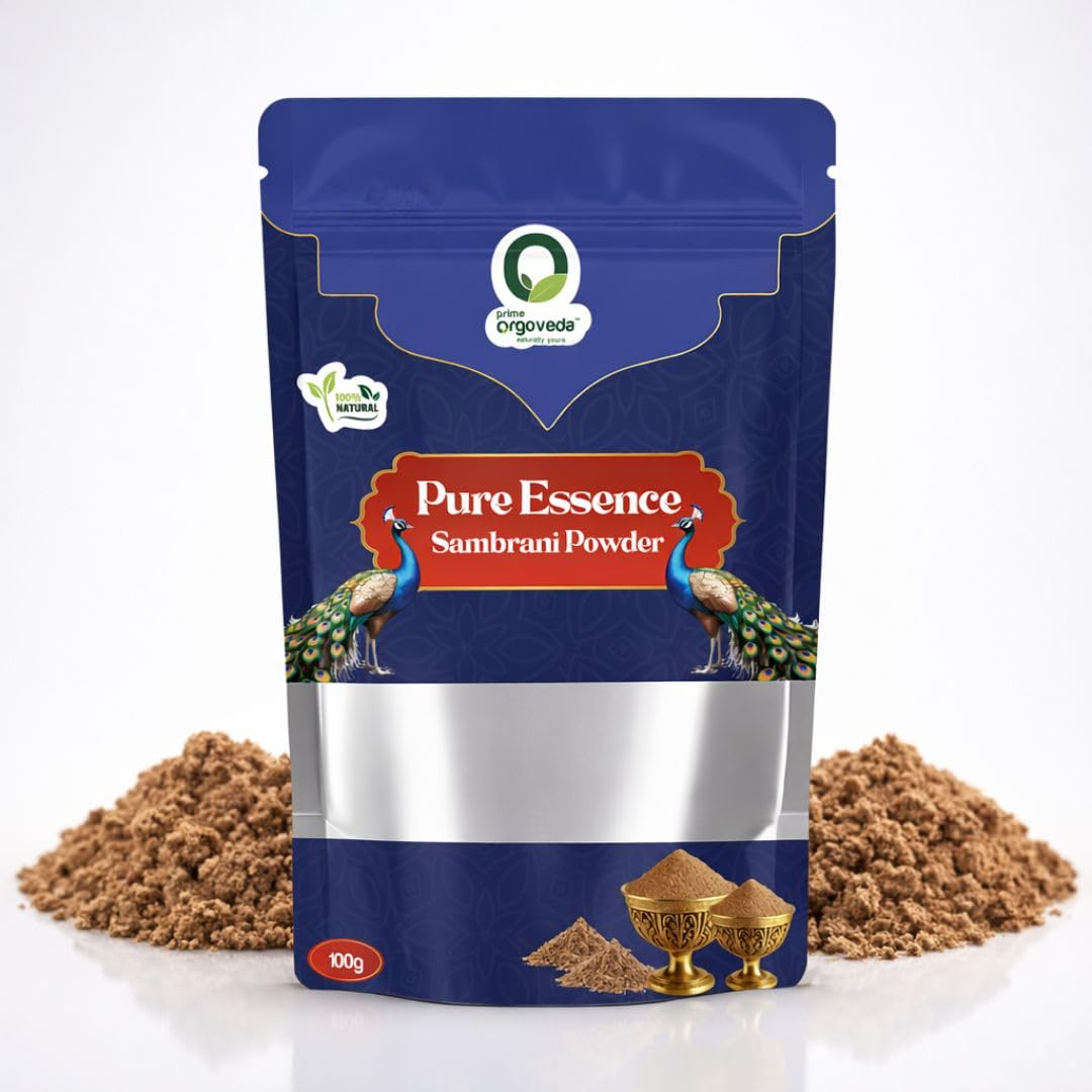 Pure Essence Sambrani Powder | 100% Natural & Charcoal-Free | Herbal Aromatic Powder for Pooja, Havan, Meditation & Spiritual Cleansing | Long-Lasting Divine Fragrance - Pack of 2 (100g Each)-picture-34