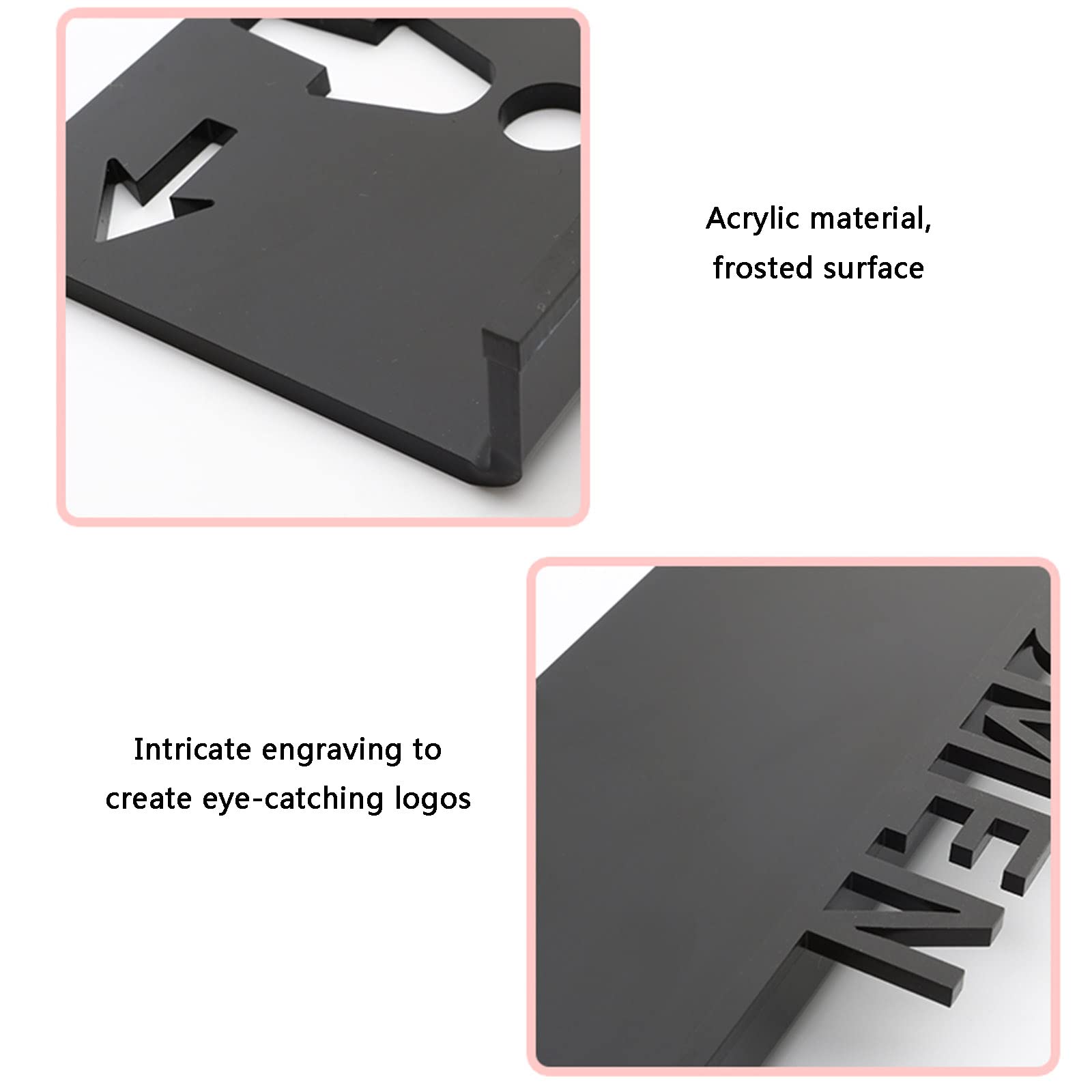 Targa for Porta del WC, Targa for Servizi Igienici, Segni di Identificazione Toilette for Uomini e Donne con Freccia, Icone in Rilievo 3D, Targhe for Porte del Bagno for Uffici, Aziende e Ristoranti (