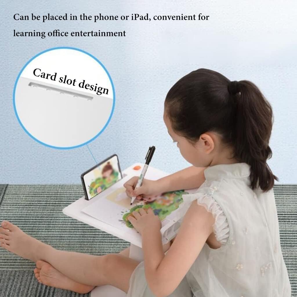 Hands Free Book Stand, Cookbook Holder Stand, Angle Adjustment Floor Reading Holder, Tablet Stand for Desk, for eading Books Recipes Textbook (Color : /White) (/Blue)