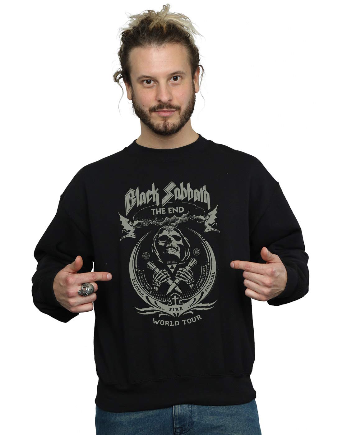 Absolute Cult Men's Black Sabbath Sabbath Bloody Sabbath Sweatshirt XXX-Large