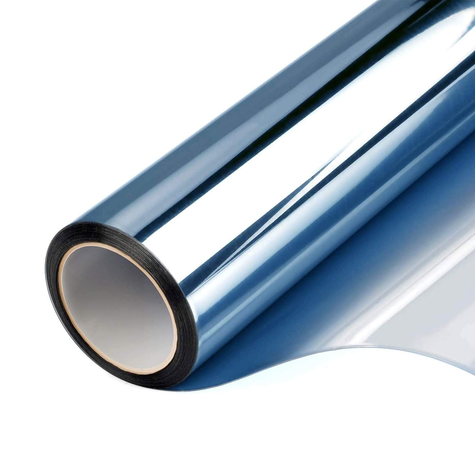 EJvkrbtx Reflective Privacy One Way Window Film, Multicolor, Multiple Sizes(Blue,40x200cm)