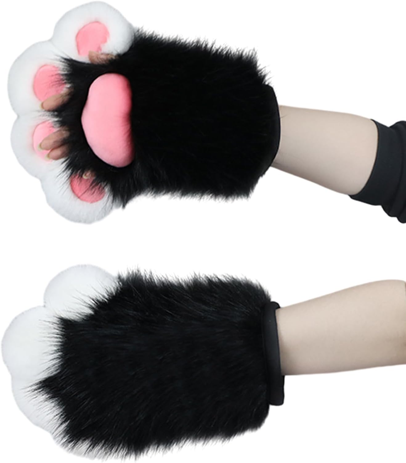 Oversized Paw Halloween Fursuit Role Playing Cosplay Kitten Halloween Party Costume Fursuit For Masquerade