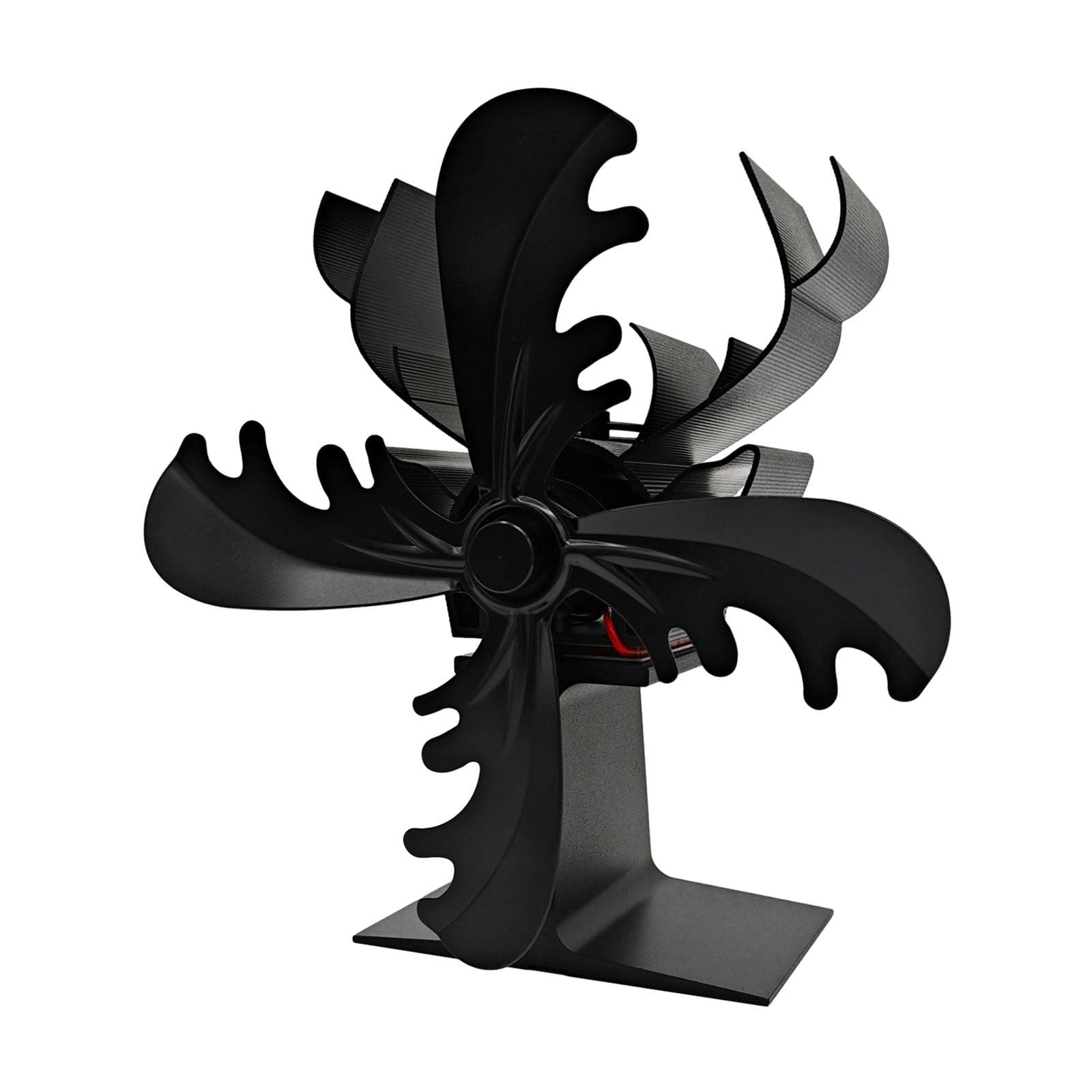 Lxxaofdc Black Christmas Fan Efficient Heat Distribution Stove Fan For Wood Burners And Fireplaces No Electricity Quiet