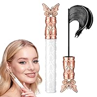 Vista 1 de Máscara de rímel de 2025 con vara de hierro para uso diario, gruesa, rizada, duradera, impermeable, a prueba de sudor, alargamiento, no mancha