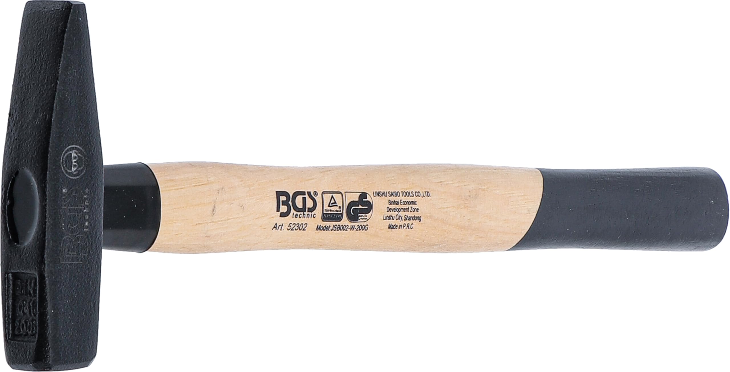 BGS 52302 | Młotek ślusarski | trzonek z drewna hikorowego | DIN 1041 | 200 g