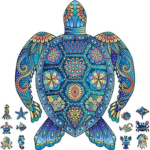 Turtle Wooden Jigsaw Puzzle For Adults By Woodgalaxy #TOP2