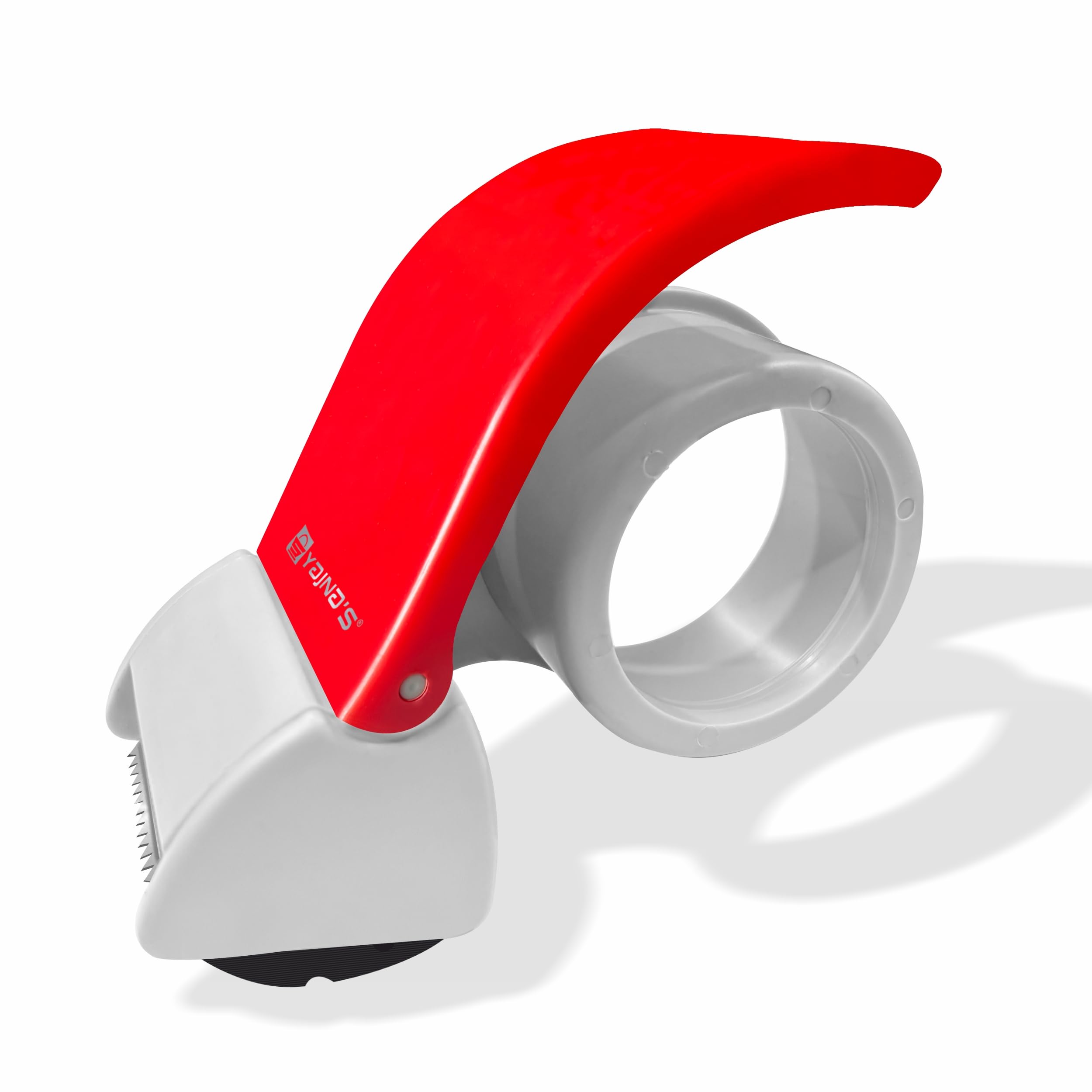 YAJNAS 5,1 cm Klebebandabroller, praktisch zum Verpacken von Paketen, leicht, ergonomisch, industriell, robust, handlicher Bandschneider für Kuriere, 1 Stück