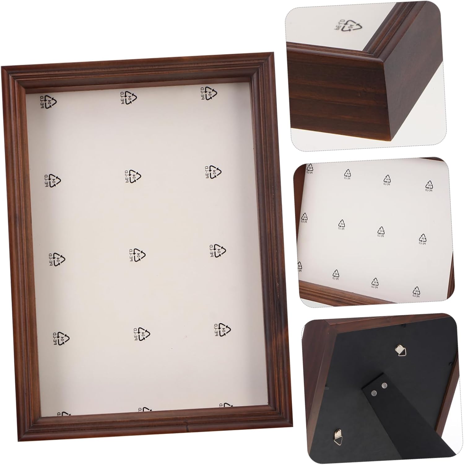 Healifty Shadow Box Display Case for Dried Flowers Keepsake Frame Smooth Material Vintage Style Picture Frame Decoration for Home Wedding Memorial Gift