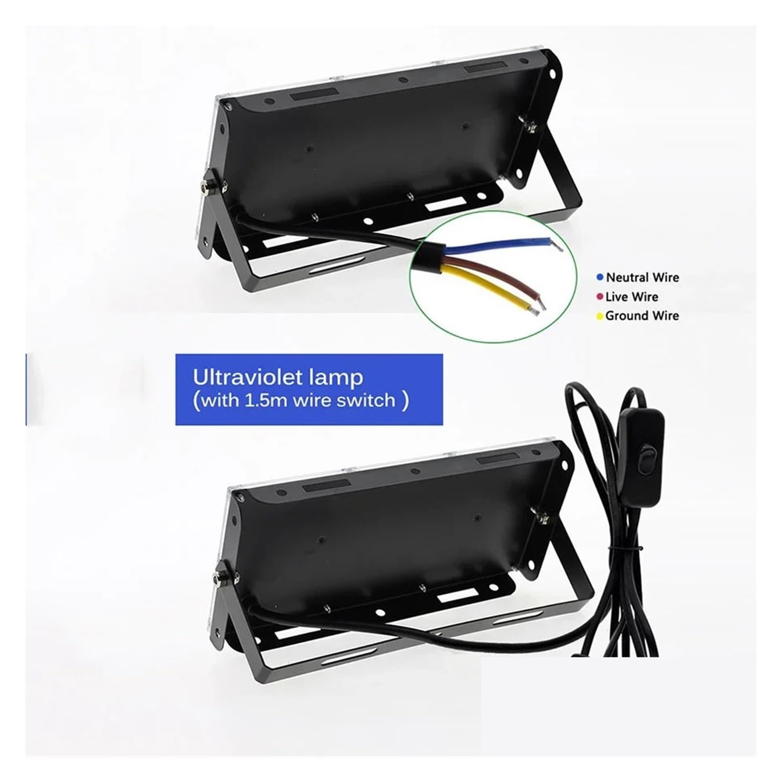 Resina Fotosensible Solidificada Lámpara de curado por luz ultravioleta negra LED de 50/100/300 W, luz de detección fluorescente de 395 nm, pegamento de resina sin sombras, curado por UV, impresión 3D