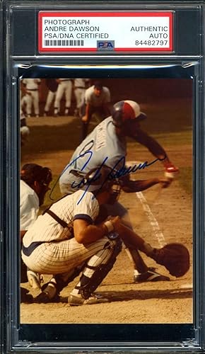 Andre Dawson PSA DNA Signed Original Photo Wrigley Field 1979 Autograph