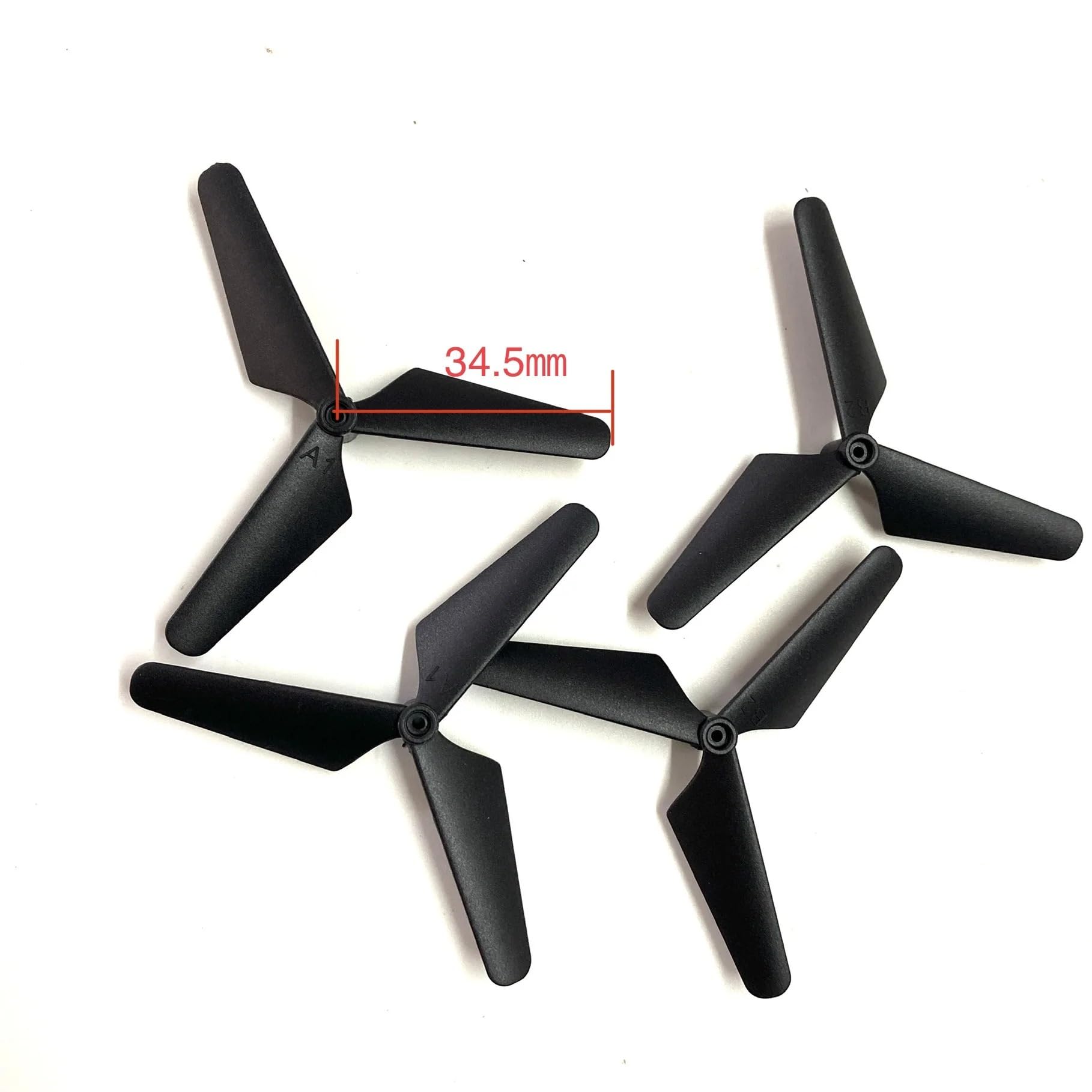 Compatible con Planeador de Espuma, hélices de Tres Palas, hélices de Control AB, avión RC, EPP, dron RC, helicóptero, Piezas(10set L 29mm)
