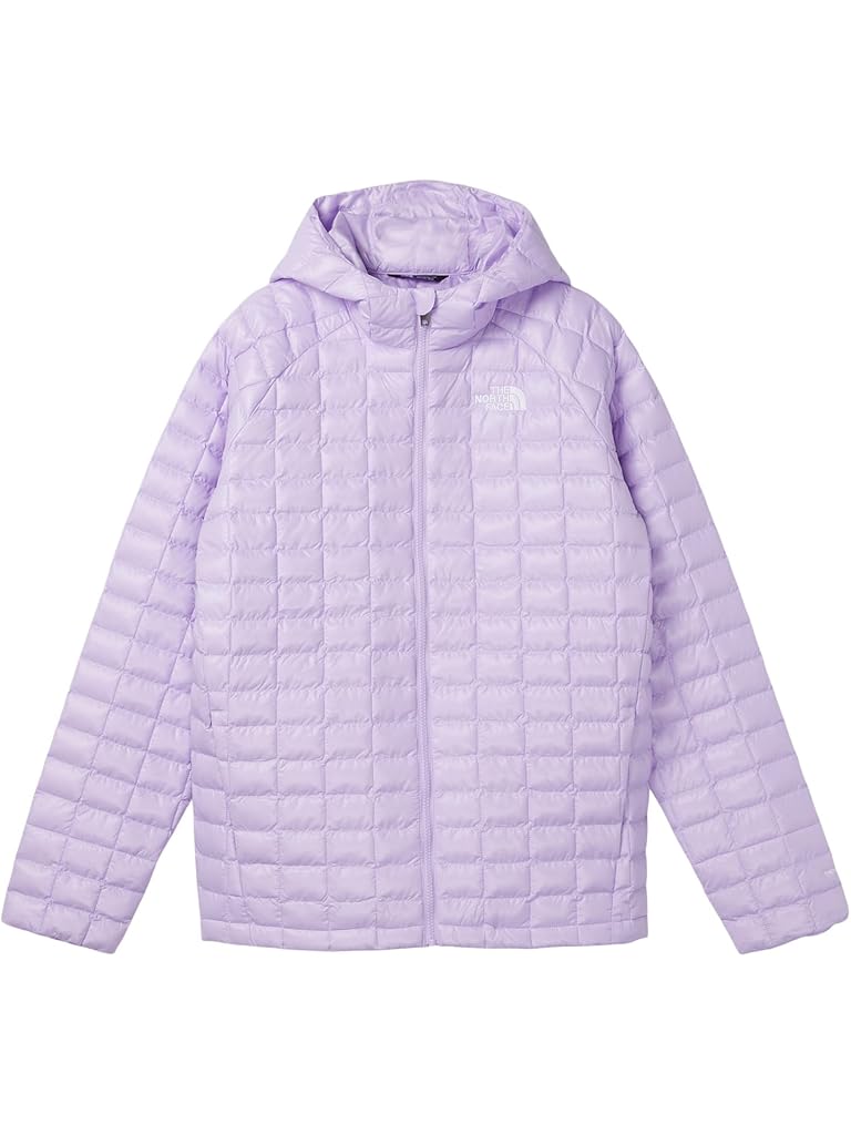 Purple The North Face ThermoBall Hooded Jacket (Little Kid/Big Kid)