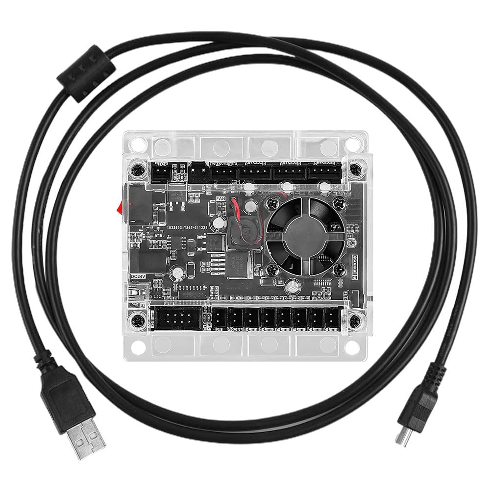 Scheda di Controllo CNC GRBL con Ventola con Ventola di Raffreddamento per Macchina per Incisione e fresatura CNC a 3 Assi 1610 PRO / 3018/3018 PRO