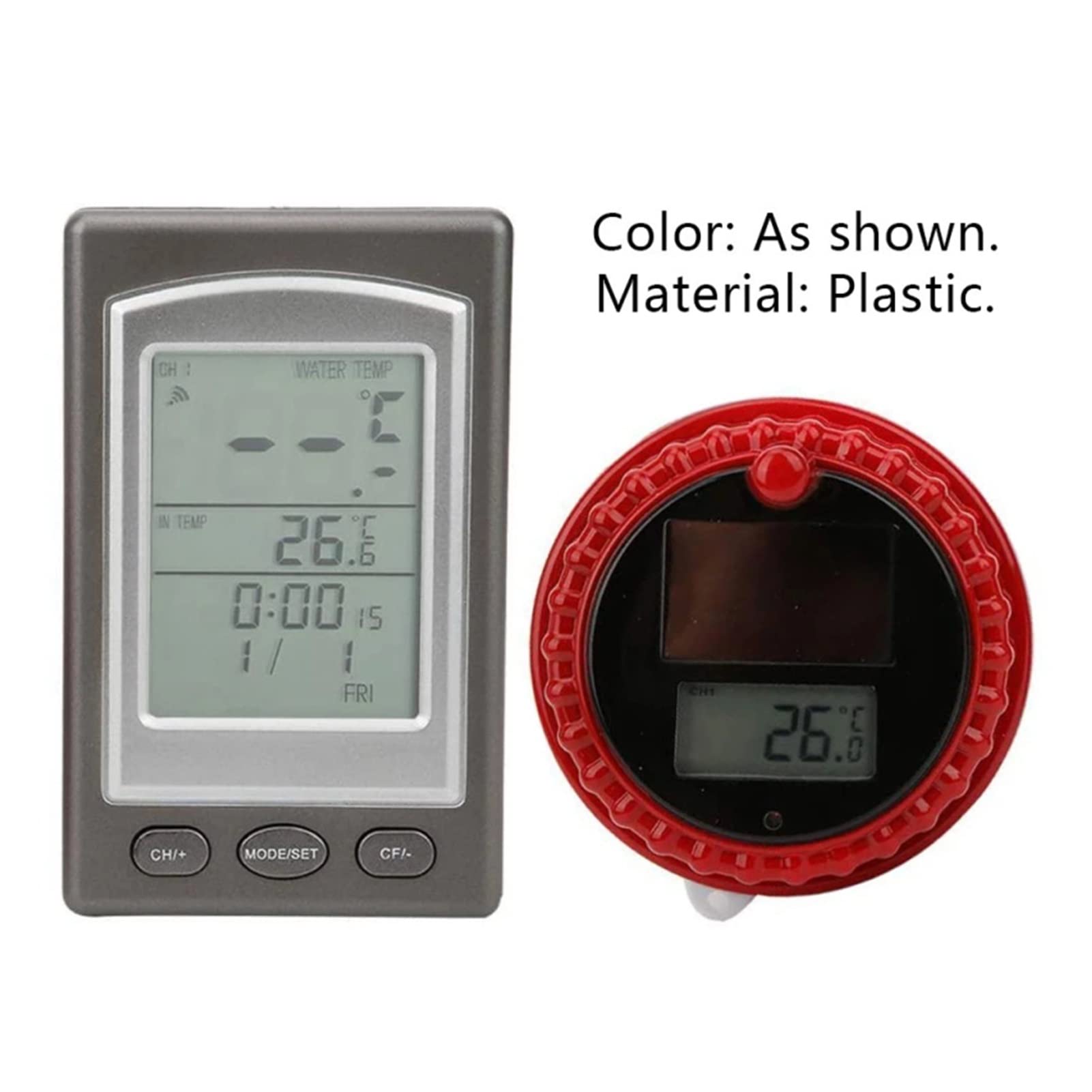Termómetros para piscinas Termómetro flotante de piscina inalámbrica digital inalámbrica Lcd Transmisor de temperatura de la bañera de hidromasaje de estanque for exteriores al aire libre para piscina