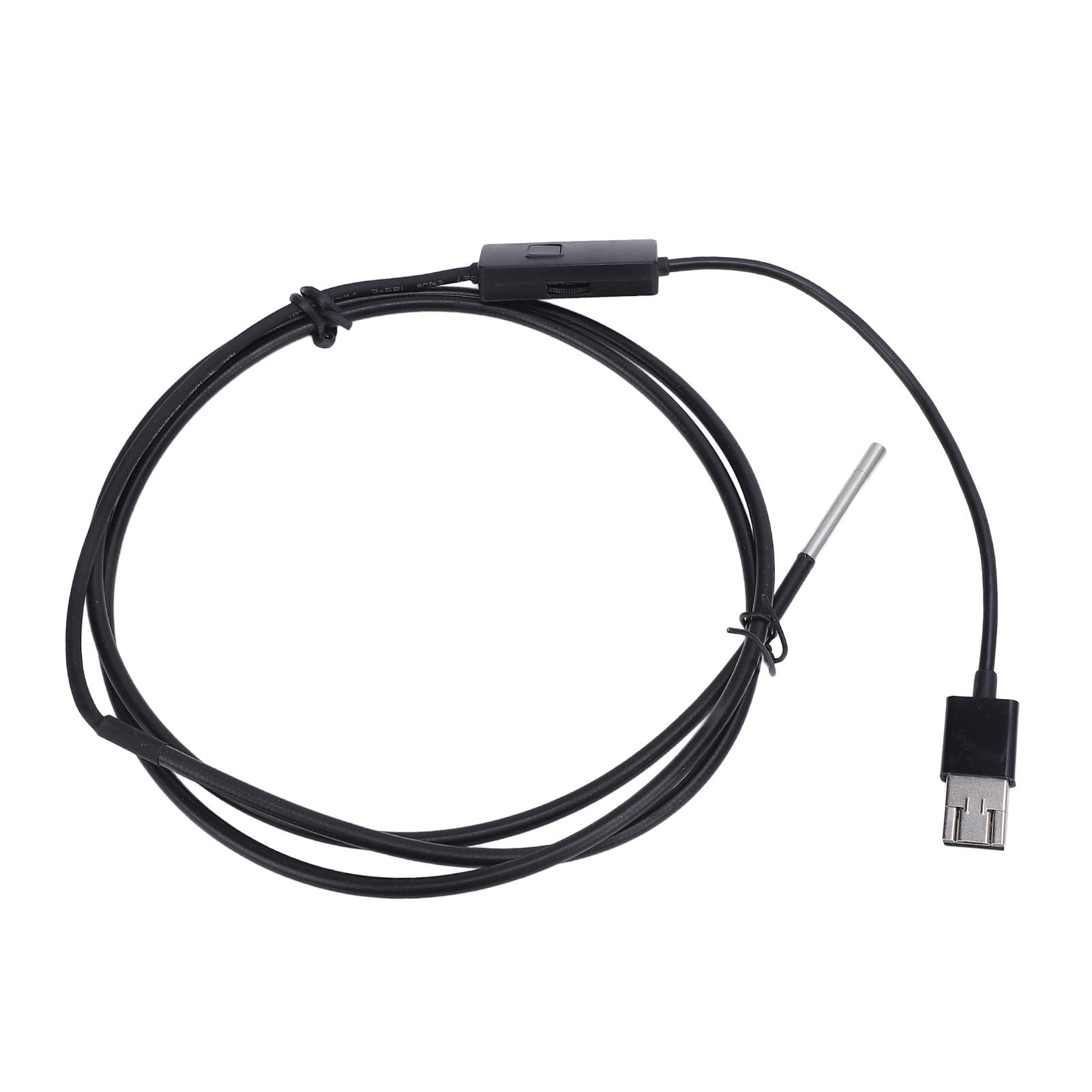 Wakects Endoskop USB Kamera Inspekcyjna 3,9 Mm 1080P HD z Pojedynczym Obiektywem i 6 Diodami LED Półsztywny Kabel 1 M Sonda IP67 do Naprawy Samochodów Mechanika Rur Hydraulicznych