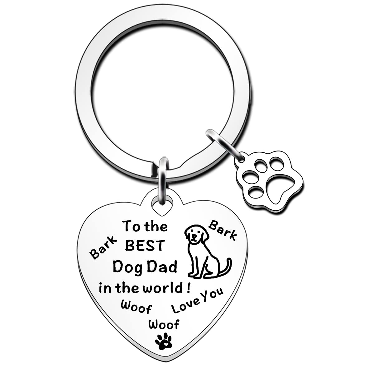 FMCCDog Dad Gifts Keyring -Funny Father's Day Gift from The Dog