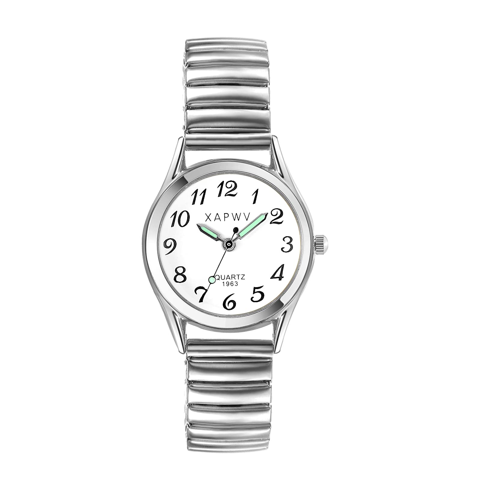 JewelryWe Damenuhr Leder Uhren Damen - Klassische Runde Anal