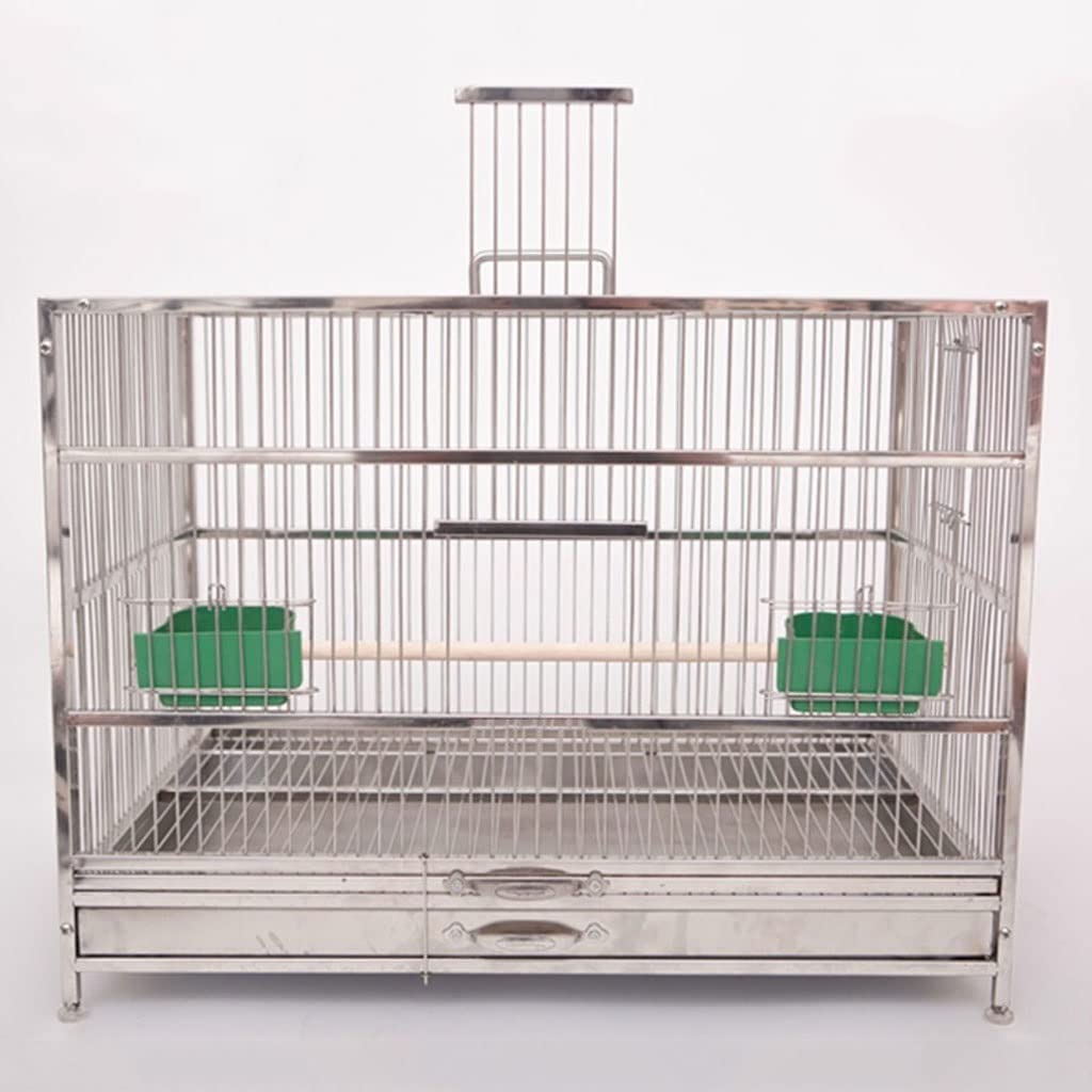 gabbia per uccelli, gabbie for uccelli Gabbia for in ferro battuto for rettangolare Trasportini for Grande gabbia for pappagalli con vassoio for resistente(Bird Cage XL)