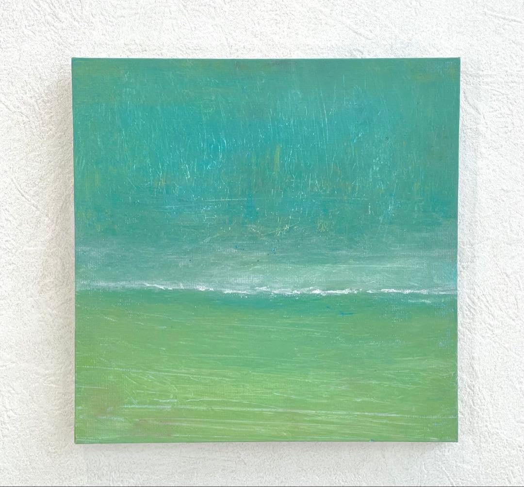 522 抽象画 アクリル画 アート モダン 原画 キャンバスボード 静寂の奥深く F