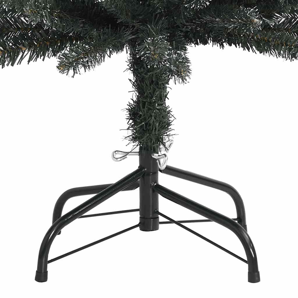 Sapin de Noël artificiel fin de 180 cm avec 286 pointes - Blanc enneigé pour les pièces étroites - Décoration de Noël avec support en acier solide