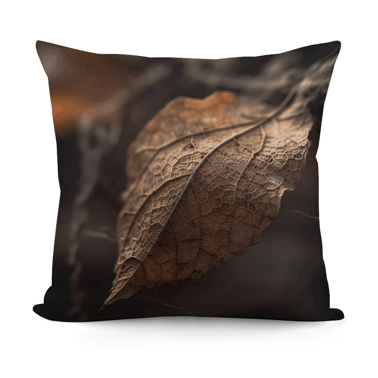 VstaDank Dry Leaves Throw Pillow Cover Soft Square Cushion Cover Art Artwork Pillow Covers Mordern Couch Pillow Covers Decorative Cushion Case for Chair Couch Bedroom Living Room