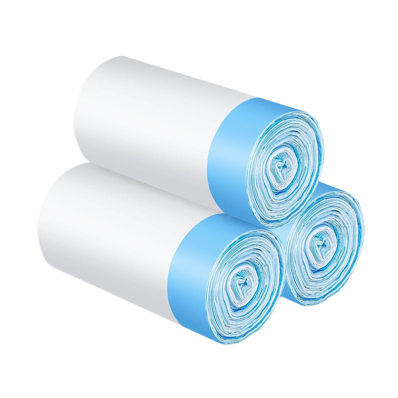 60 Piezas Bolsas para Arena de Gato Bolsas con Cordón Revestimiento Desechable Material HDPE Extragrueso Adecuado para Limpieza Diaria Viajes Uso, Cordón Azul, Individual