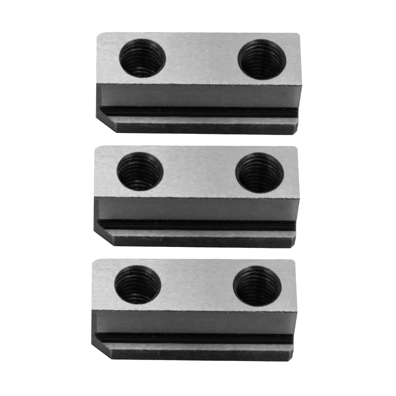 3 PCS T Nuts Set for Lathe Chuc-Jaws T-Nuts and Six M10/M12 Bolts,T Slot Bolts for Thule, Compatible with 6" and 8" Hydraulic 3-Jaw Hollow Chucks (10" Hollow Chuck(with 6* M12 Bolts))